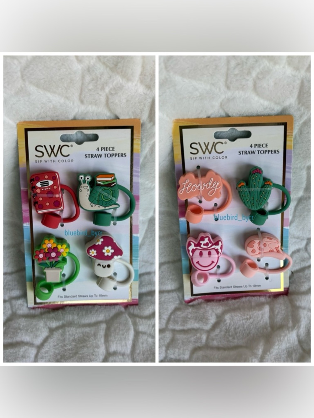 SWC 4-Piece Straw Toppers - You Choose
